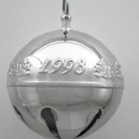 Wallace Silversmiths 1998 Silver-Plated Sleigh Bell - 28th Edition - Picture 1 of 10